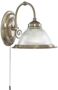 Searchlight American Diner nástěnné svítidlo 1x60 W mosaz-průhledná 9341-1