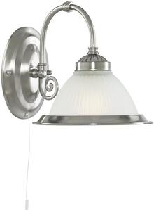 Searchlight American Diner nástěnné svítidlo 1x60 W bílá-stříbrná 1041-1