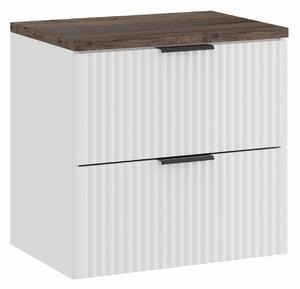 Comad Koupelnová skříňka pod deskové umyvadlo Adel White SET-ADW B VINTAGE 60 bílá/santa fe oak