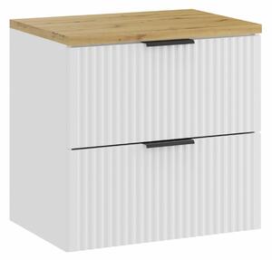 Comad Koupelnová skříňka pod deskové umyvadlo Adel White SET-ADW B ARTISAN 60 bílá/dub artisan