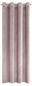Dekorační jednobarevný velvet závěs s kroužky MY BEST 140x250 cm, růžová (cena za 1 kus) MyBestHome