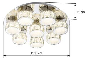 Globo 49350D5 - LED Stm. stropní svítidlo AMUR LED/64W/230V 4000K pr. 50 cm