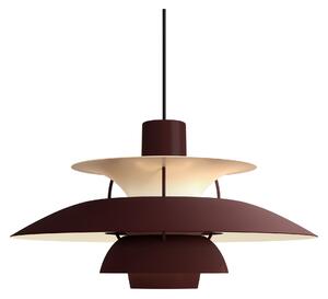 LOUIS POULSEN Závěsná lampa PH 5, Monochrome burgundy