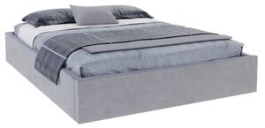 Čalouněná postel ORLANDO 120x200 Šedá Trinity s úložným prostorem kovový rošt