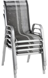 STOHOVATELNÉ KŘESLO, kov, textil Xora - Stohovatelné židle