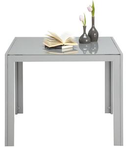 ZAHRADNÍ STŮL, kov, sklo, 90/90/72 cm Xora - Venkovní stoly