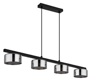 Globo 16055-4HS - LED Lustr na lanku HIGGINS 4xGX53/6W/230V kouřová/černá