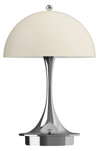 LOUIS POULSEN Přenosná lampa Panthella 160, Chrome opal beige