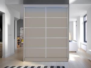 Posuvná skříň Belgia IV, Barva: kašmír, Osvětlení: osvětlení LED RGB - barevné Mirjan24 5903211405266