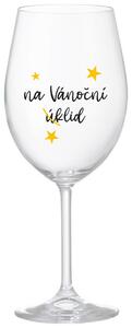 NA VÁNOČNÍ ÚKLID - čirá sklenice na víno 350 ml