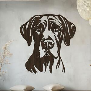 Dřevo života | Dřevěný obraz psa Německá doga | Rozměry (cm): 40x40 | Zvolte barvu dekoru: Wenge