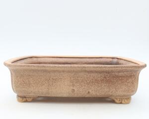 E-bonsai Keramická bonsai miska 25 x 20,5 x 7,5 cm růžová