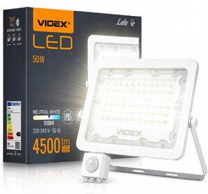 Reflektor s pohybovým senzorem Videx VLE-F2e-505W-S 50 W 4500 lm 5000K IP65