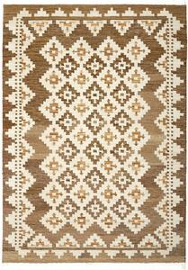 Diamond Carpets koberce Ručně vázaný kusový koberec M. Kelim DE 2262 Brown Mix ROZMĚR: 120x170