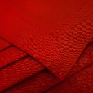 Dekorační krátký závěs s řasící páskou LUCCA 160 červená 140x160 cm (cena za 1 kus) MyBestHome