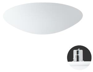 OSMONT AUR55339 AURA V9 stropní/nástěnné skleněné polovestavné svítidlo bílá IP44 3x25W E27