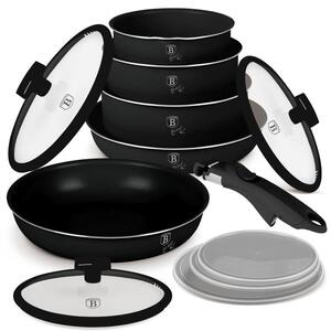Sada nádobí s titanovým povrchem 12 ks Matte Black Collection