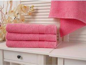 B.E.S. - Petrovice, s.r.o. Bavlněný froté ručník 50x100 Adria - Světle růžový