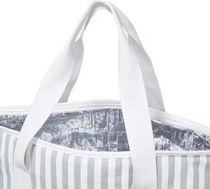 KEEP COOL Chladicí taška velká - šedá/bílá