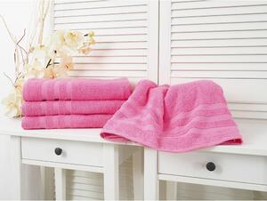 B.E.S. - Petrovice, s.r.o. Bavlněný froté ručník Standard - Pink 30 x 50