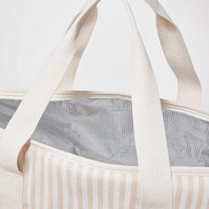 KEEP COOL Chladicí taška velká - béžová/bílá