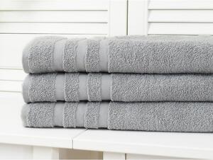 B.E.S. - Petrovice, s.r.o. Bavlněný froté ručník Standard - Dark grey 30 x 50