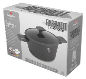 Kastrol s titanovým povrchem a poklicí 24 cm Antracit Collection