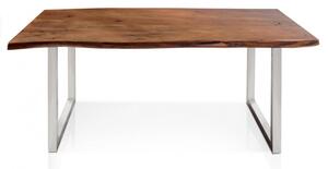 Jídelní stůl masiv akát stříbrné nohy Dalma 160x90 silná deska
