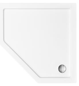 Besco Bergo Slimline pětiúhelníková sprchová vanička 90x90 cm bílá #BAB-90