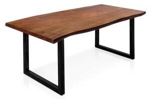 Jídelní stůl masiv akát černé nohy Dalma 160x90 silná deska