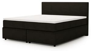 Postel s matrací a topperem SLEEP NEW černá, 180x200 cm