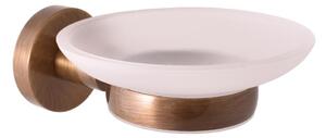 SLEZAK-RAV - Mýdlenka skleněná stará mosaz (bronz) Koupelnový doplněk COLORADO, Barva: stará mosaz COA0300SM