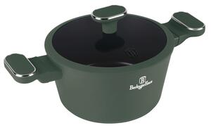 Kastrol s titanovým povrchem a poklicí 20 cm Matte Green Collection