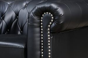 Křeslo CHESTERFIELD černé umělá kůže Nábytek | Obývací pokoj | Křesla | Všechna křesla