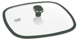 Pánev grilovací s titanovým povrchem a poklicí 28 cm Matte Green Collection