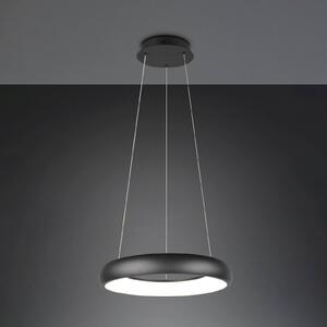 Cardona LED závěsné světlo, Ø 46,5 cm, černá, CCT, kov