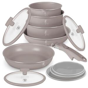 Sada nádobí s titanovým povrchem 12 ks Taupe Collection
