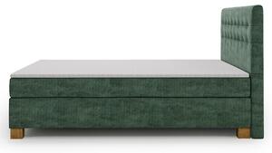 Postel s matrací a topperem VINTAGE NEW zelená, 160x200 cm