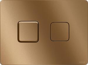 Cersanit Accento Square splachovací tlačítko pro WC měděná K3042-005
