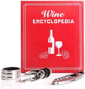 Book Wine Kit- dárková sada na víno, Kikkerland