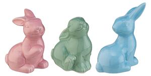 Livarno home Sada keramických velikonočních figurek / Keramická velikonoční figurka (Sada 3 barevných králíků) (100386326004)