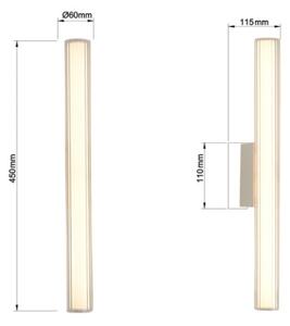 LED Koup. osvět zrcadla LINEA LED/8W/230V 3000/4000/6000K IP44 45 cm matný chrom