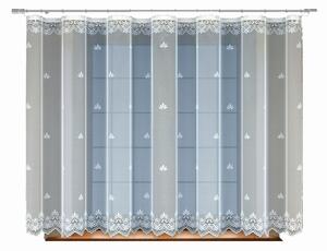 Dekorační žakárová záclona s řasící páskou KARELA bílá 300x120 cm MyBestHome
