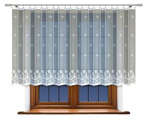 Dekorační žakárová záclona s řasící páskou DANIELA 120 bílá 300x120 cm MyBestHome