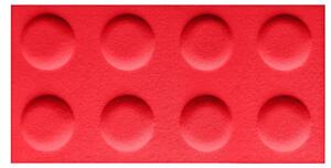 Filcový obklad Stavebnicové kostky 30x60cm červená