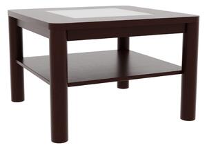 Konferenční stolek PEDRO sklo Rozměr: 70 x 110 cm, Odstín trend: B3 dub tmavý
