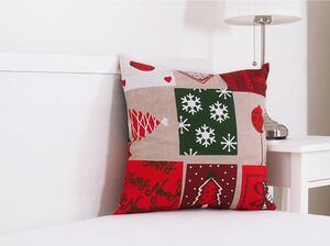 B.E.S. - Petrovice, s.r.o. Vánoční dekorační polštářek 45x45 - Vánoční patchwork
