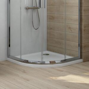 Oltens Superior půlkruhová sprchová vanička 90x90 cm bílá 16002000