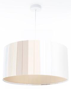 Lustr na lanku STRIPES 1xE27/60W/230V pr. 40 cm krémová