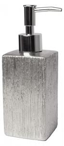 Koupelnový keramický set FLOSS stříbrná Mybesthome název: dávkovač na mýdlo